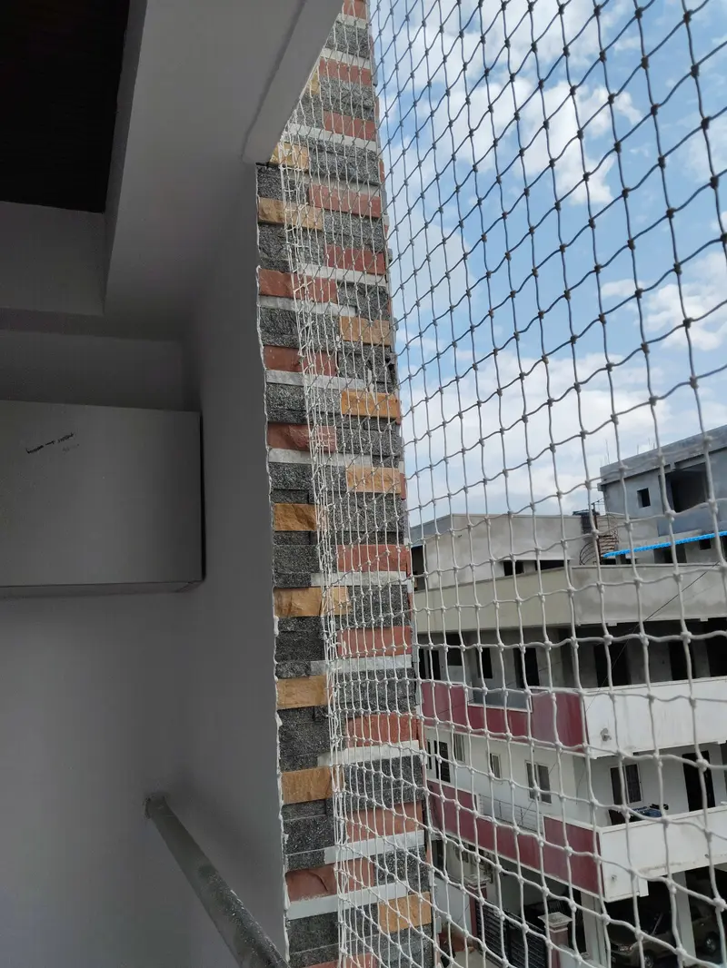 Safety Net For Balcony Installation In Kodambakkam — photo 1 of balcony railings work completed in Kodambakkam, Chennai
