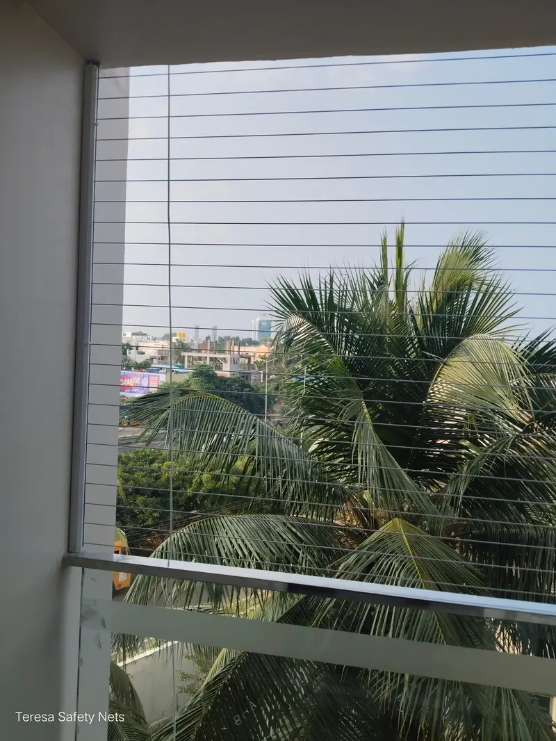 Invisible Grill Installation In Adyar — photo 4 of sit-out openings work completed in Adyar, Chennai