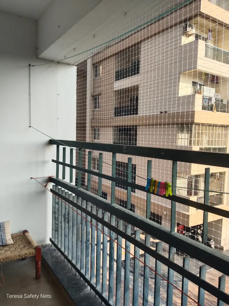 Pigeon Net For Balcony Installation In Sholinganallur — photo 3 of railing tops work completed in Sholinganallur, Chennai